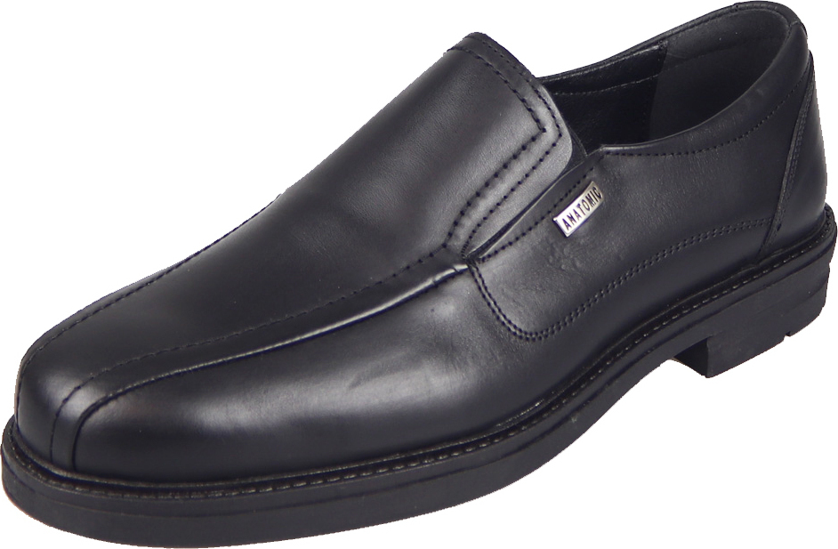 Northway 173 Δερμάτινα Ανδρικά Casual Παπούτσια Μαύρα