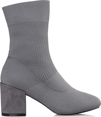 Envie Shoes Γυναικεία Μποτάκια σε Γκρι Χρώμα